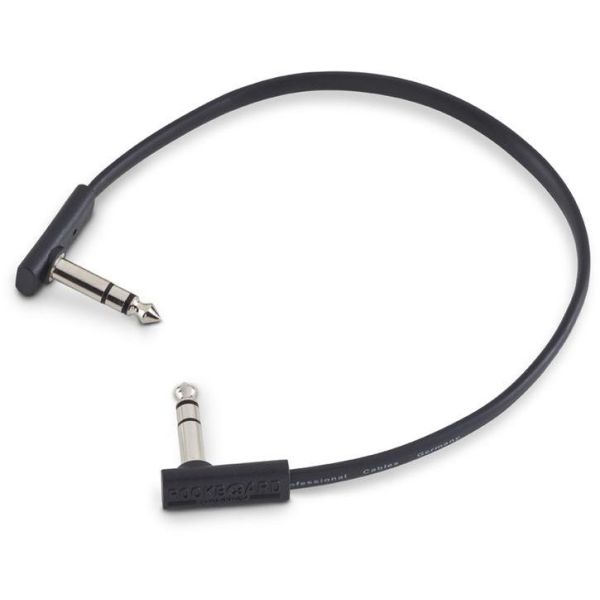FLAT TRS CABLE 30 CM BK