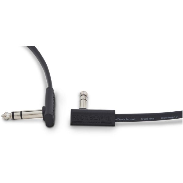 FLAT TRS CABLE 15 CM BK