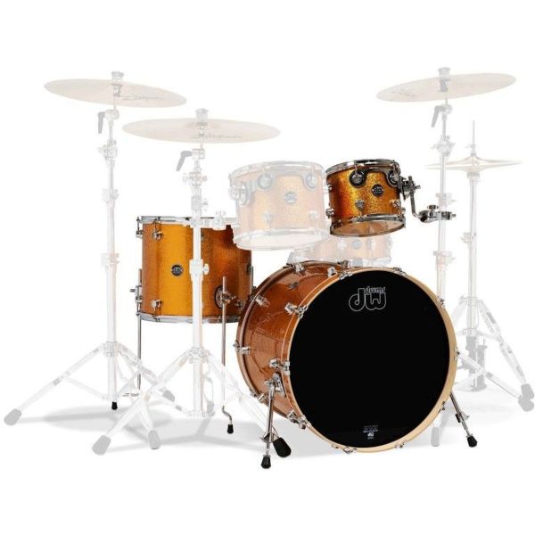 PERFORMANCE 3PC DRUM SET 22-12-16 GOLD SPARKLE