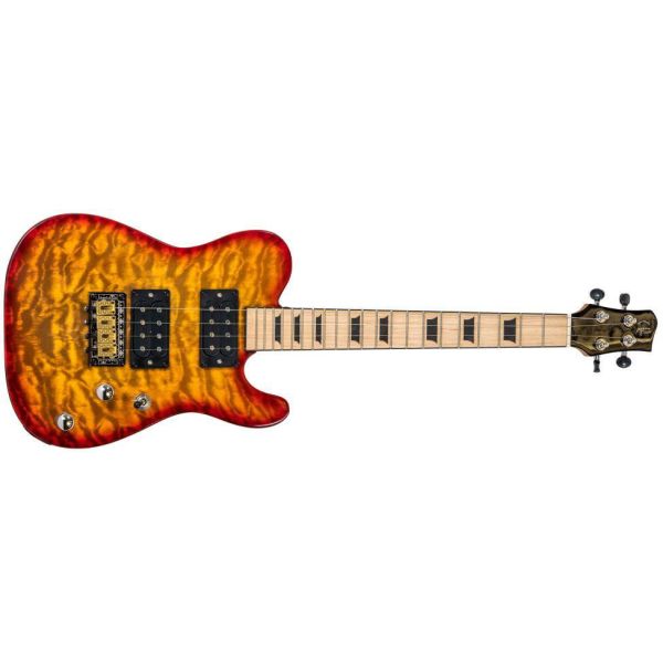 UKELELE TENOR ELECTRICO BT-4TA AMBAR TRANSPARENTE