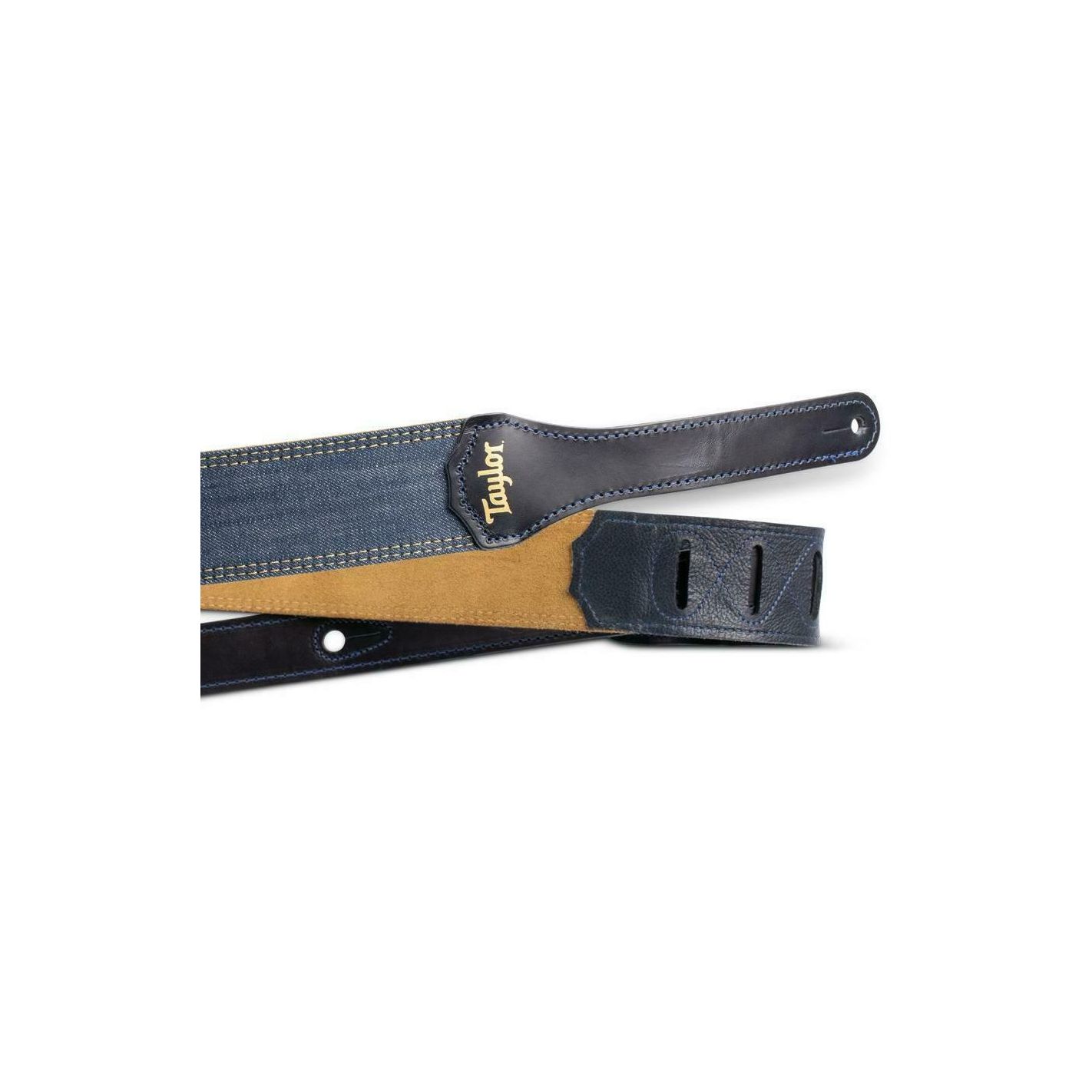 BLUE DENIM STRAP GOLD LOGO 2