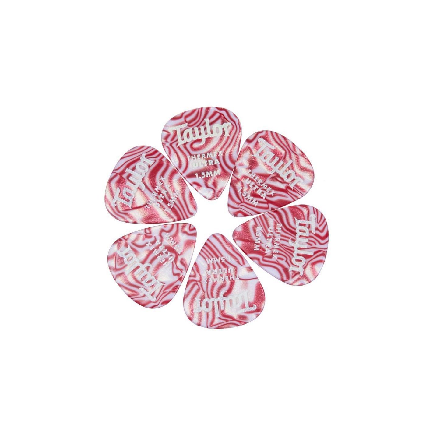 PICKS THERMEX 351 1.50MM RUBY SWIRL ULTRA 6-PC