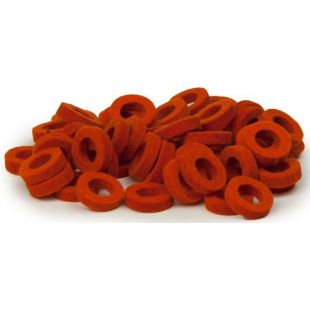 NATURAL FELT RINGS ORANGE