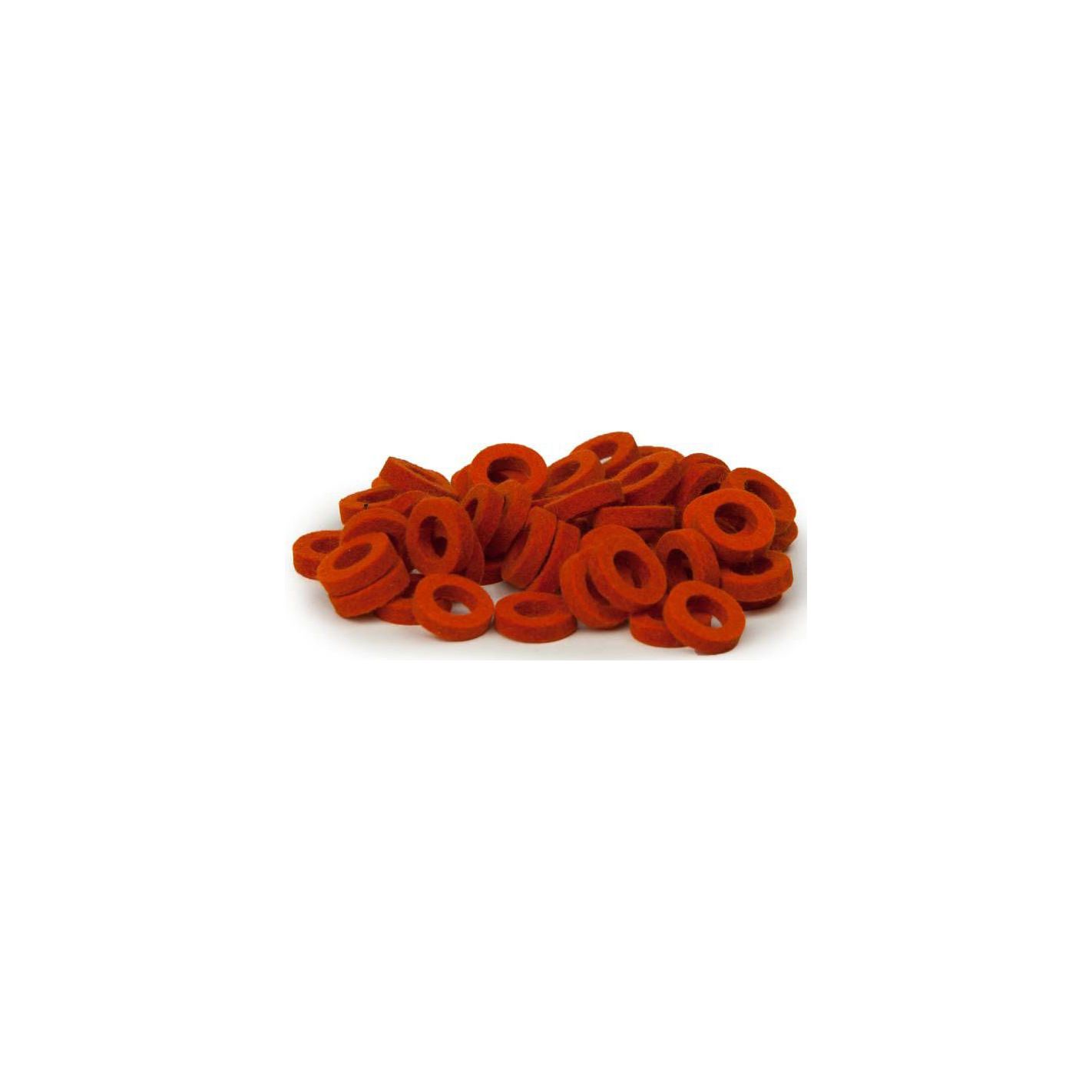 NATURAL FELT RINGS ORANGE