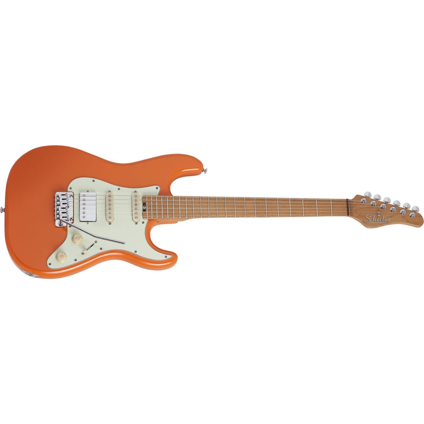 Schecter nick johnston traditional deals hss atomic orange