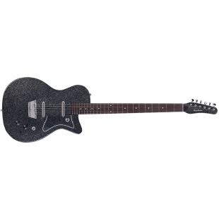 BARITONE DOLPHIN HEADSTOCK BLACK METALFLAKE