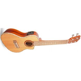 UKELELE CEDAR SOLID TOP CONCERT ELECTRIFICADO CDST-CEC