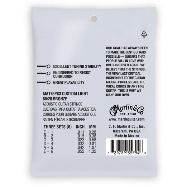 MA175PK3 SP CUSTOM LIGHT - 3 PACK