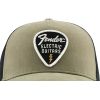 FENDER SNAP BACK PICK PATCH HAT OLIVE
