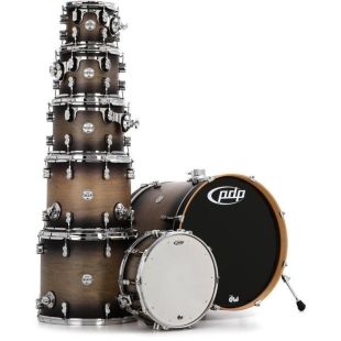 SHELLSET CONCEPT MAPLE 7-PIECE KIT SATIN CHARCOAL BURST