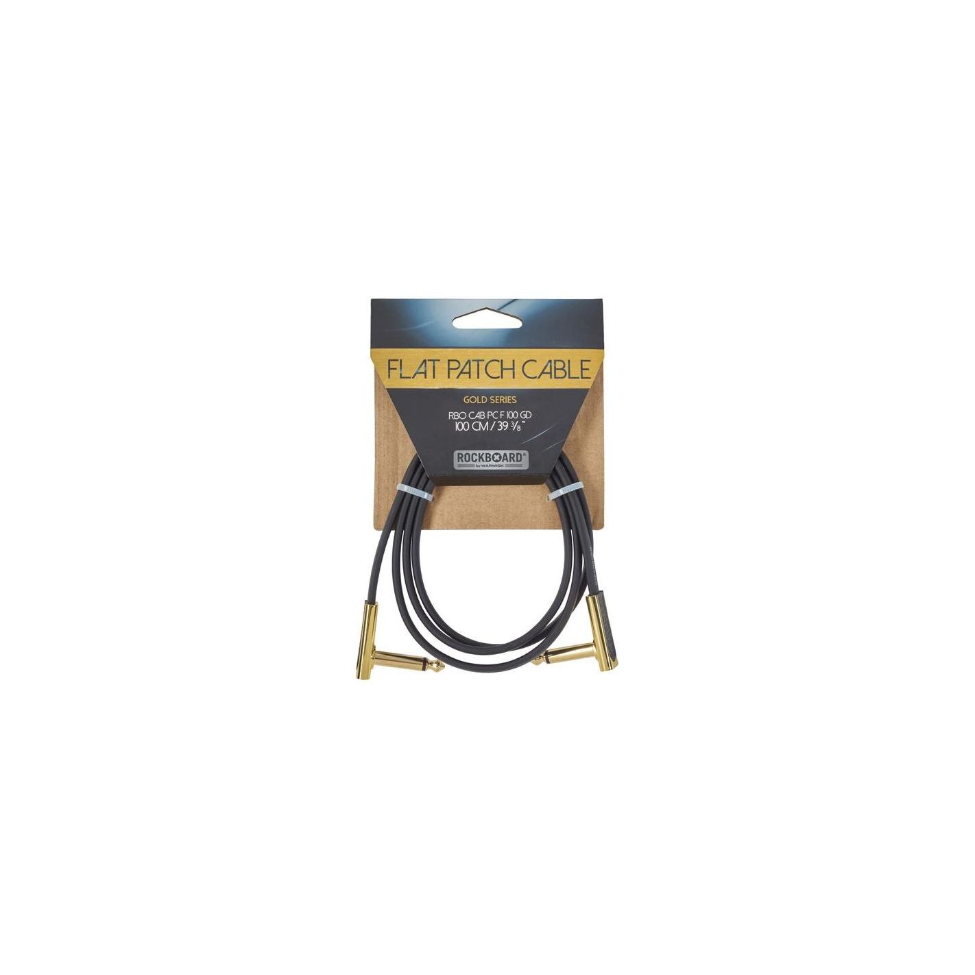 FLAT PATCH CABLE GOLD 100 CM