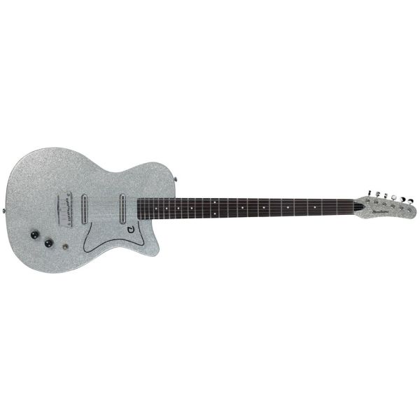 BARITONE DOLPHIN HEADSTOCK SILVER METALFLAKE