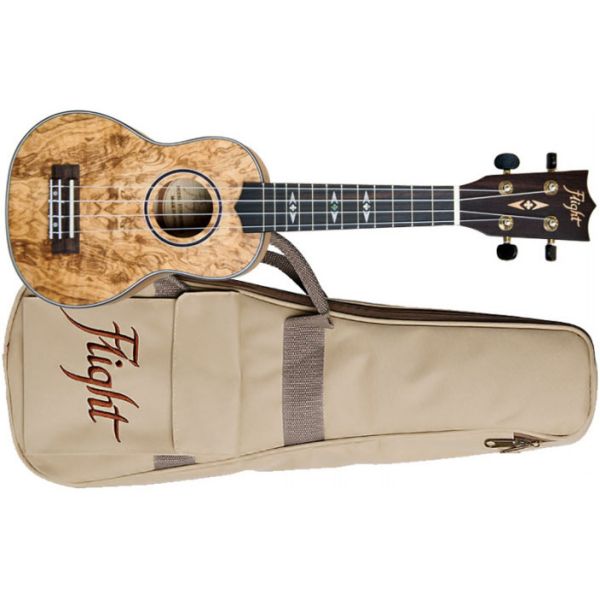 UKELELE SOPRANO DUS-410QA SUPERNATURAL QUILTED ASH