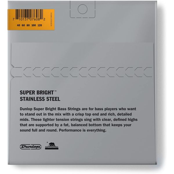 BASS 5 SUPER BRIGHT STAINLESS STEEL 40-120