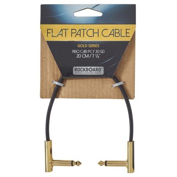 FLAT PATCH CABLE GOLD 20 CM