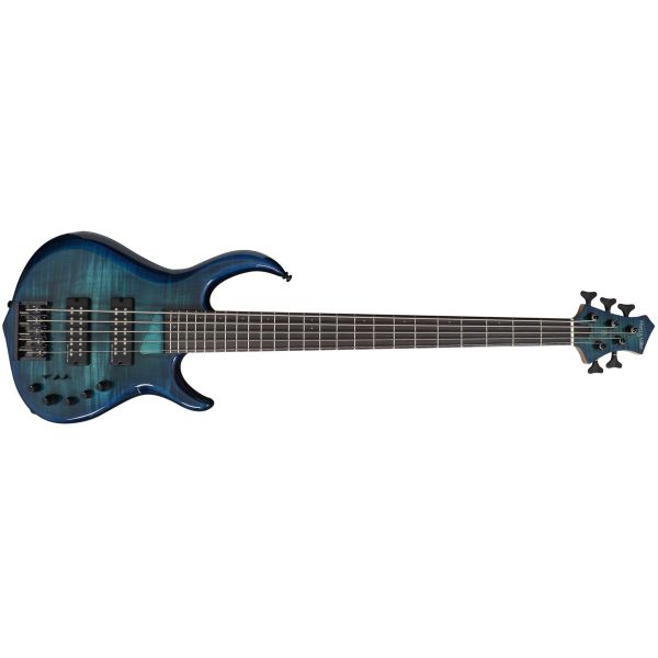 M7 ALDER-5 FRETLESS TRANSPARENT BLUE 2ND GEN