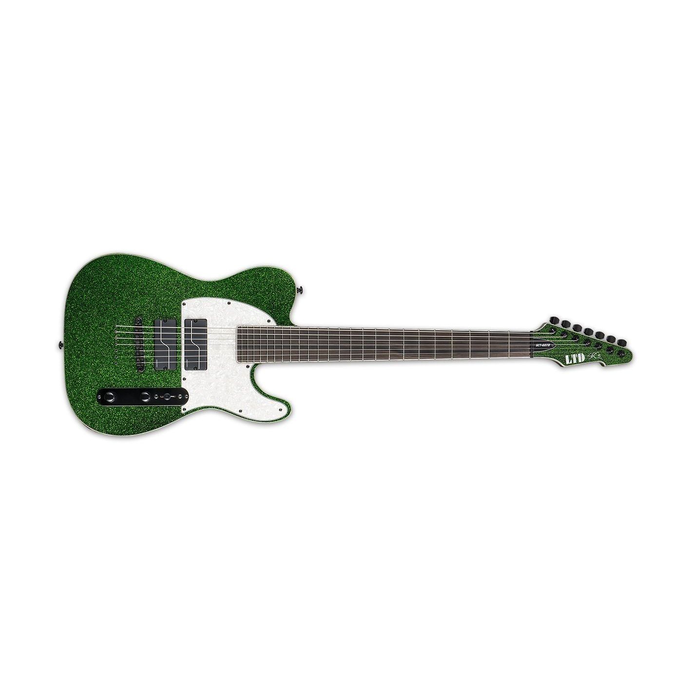 SCT-607 BARITONE GREEN SPARKLE 7 CUERDAS