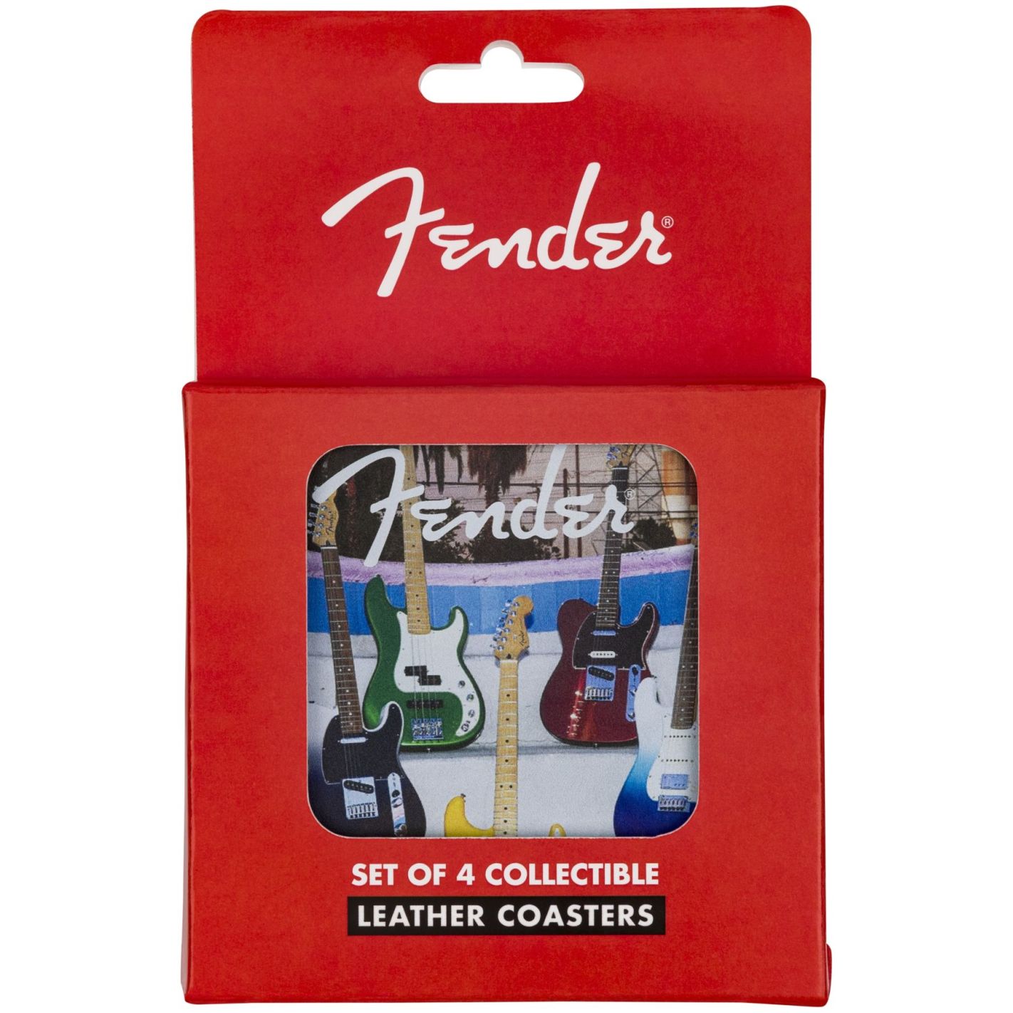 FENDER GUITARS 4-PK COASTER SET MULTI