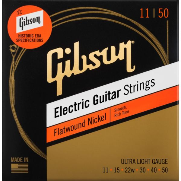 FLATWOUND ELECTRIC GUITAR STRINGS ULTRA-LIGHT
