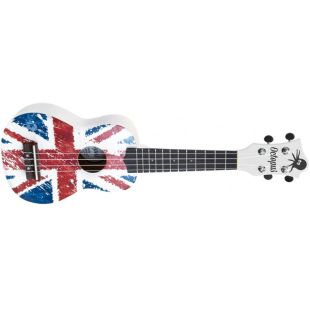 UKELELE SOPRANO UK-205UJW UNION JACK BLANCA