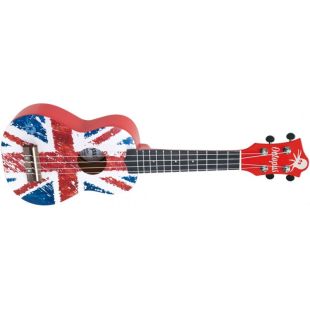 UKELELE SOPRANO UK-205UJR UNION JACK ROJA