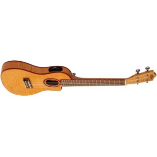 UKELELE CONCERT THIN FM-CETC FLAME MAPLE ELECTRIFICADO
