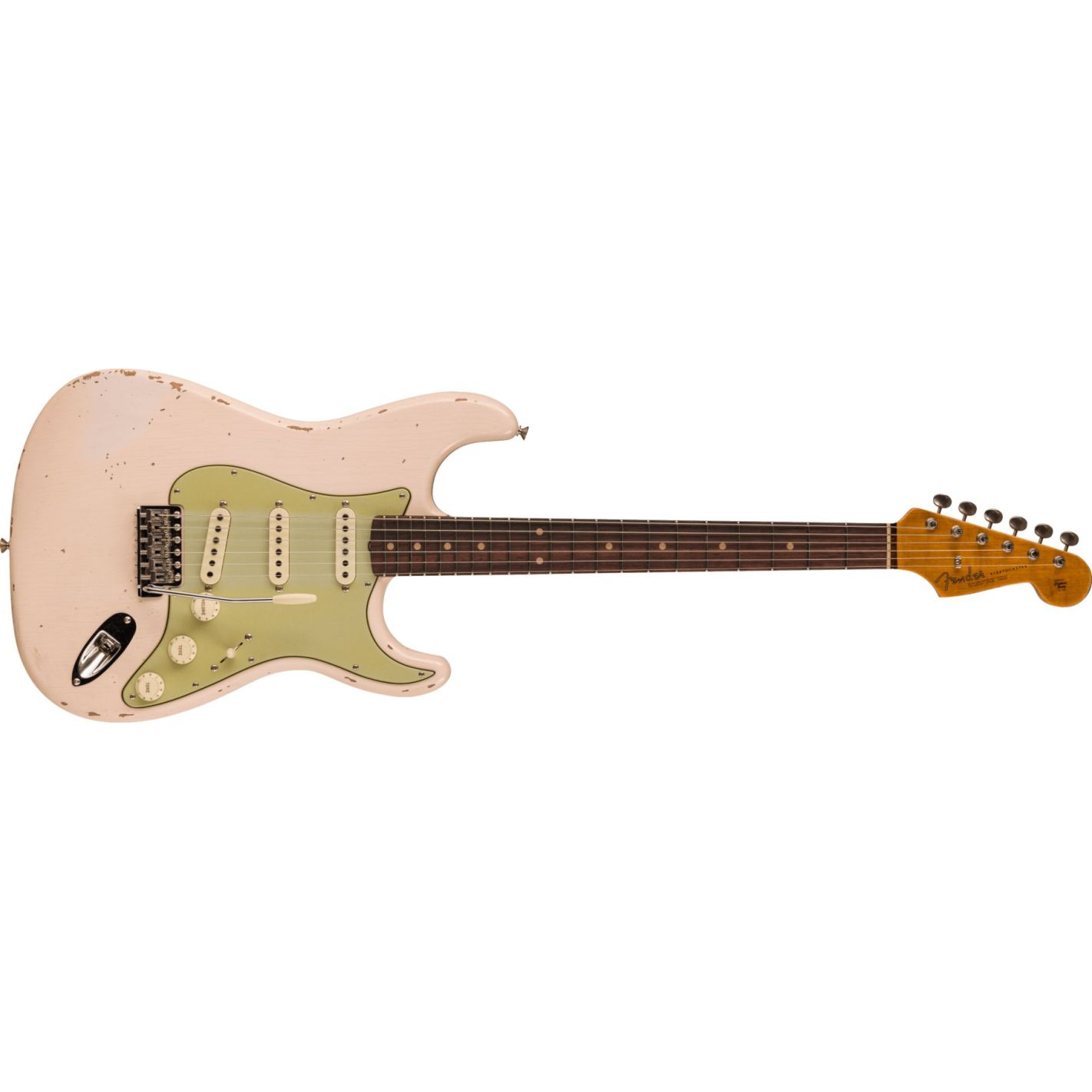 LATE 62 STRAT RELIC CC SUPER FADED AGED SHELL PINK