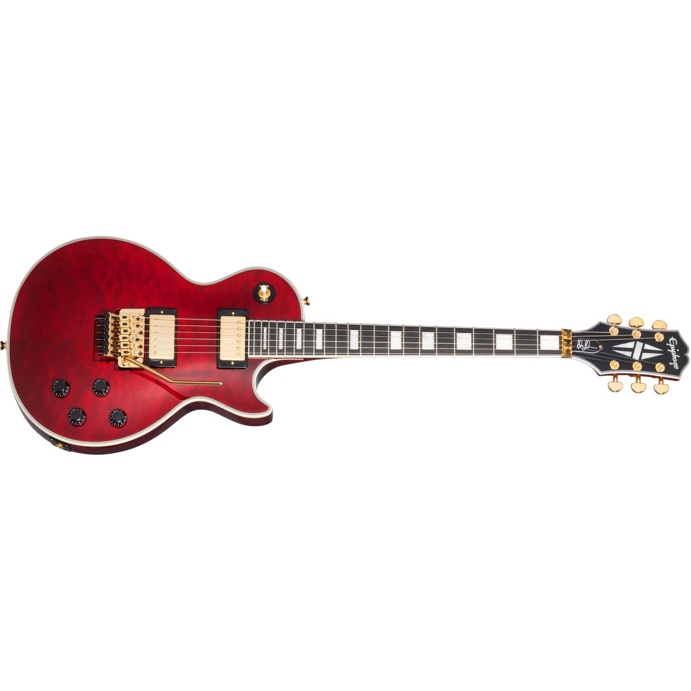 ALEX LIFESON LES PAUL CUSTOM AXCESS QUILT RUBY