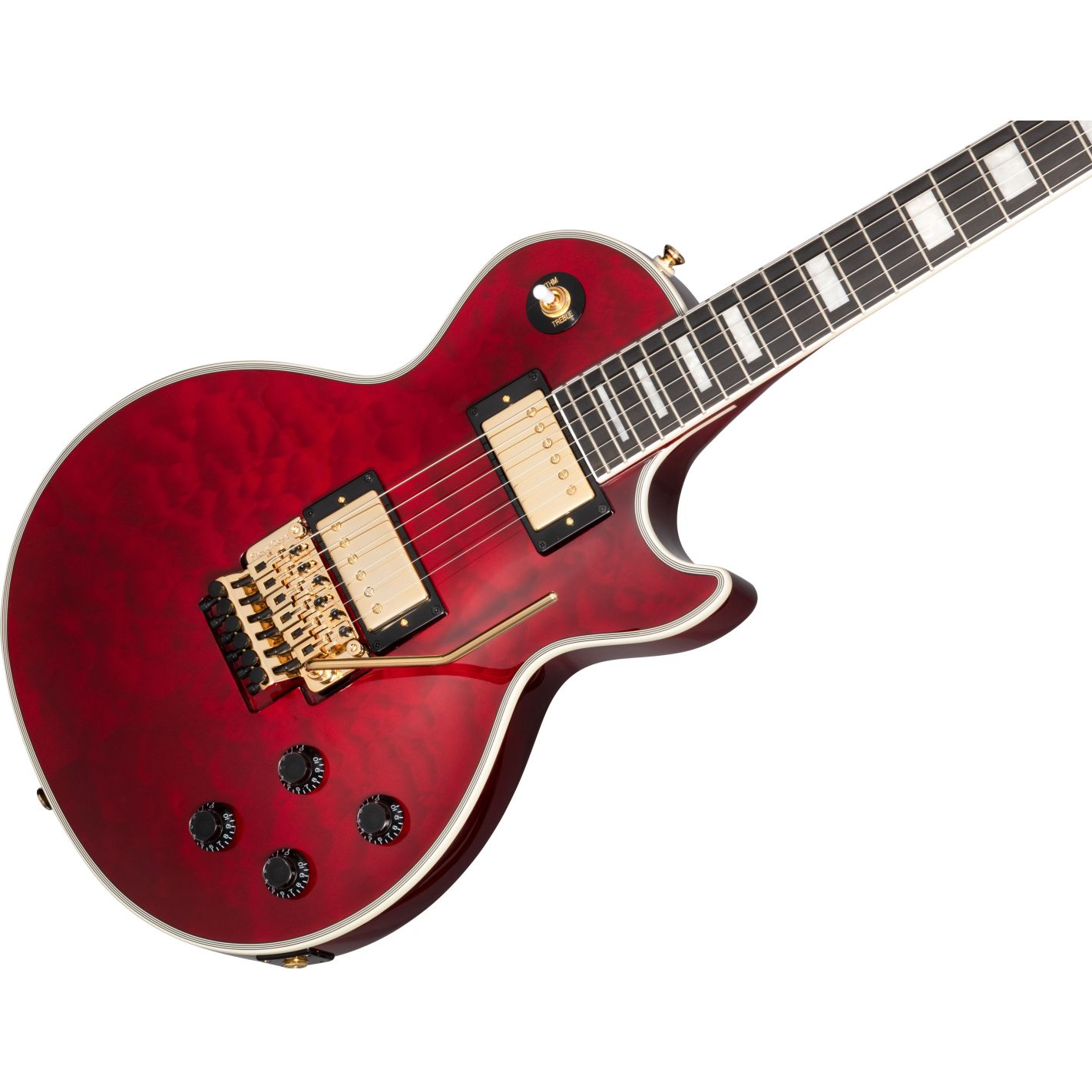 ALEX LIFESON LES PAUL CUSTOM AXCESS QUILT RUBY