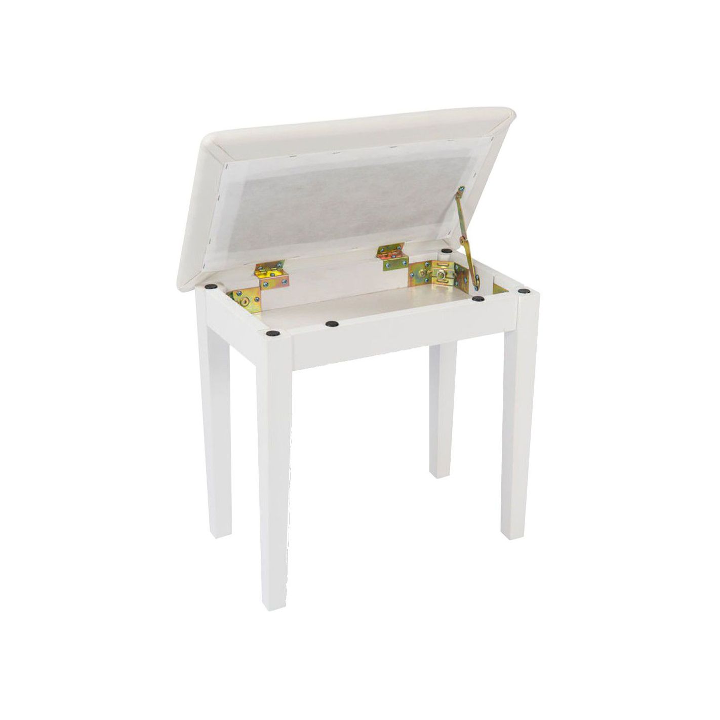 BPRA007 BANQUETA PIANO BLANCO MATE