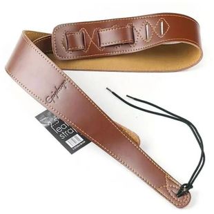 PREMIUM LEATHER GUITAR STRAP BROWN