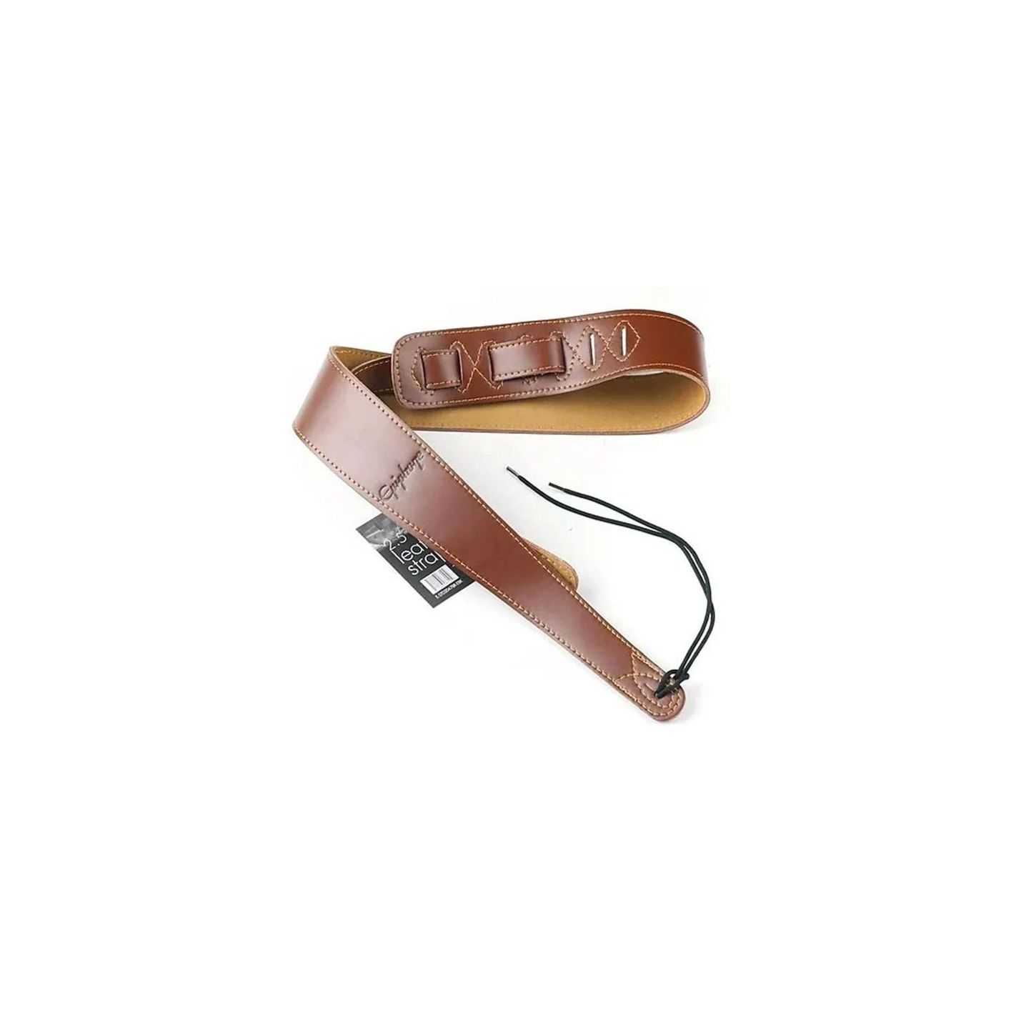 PREMIUM LEATHER GUITAR STRAP BROWN