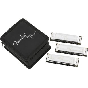 BLUES DELUXE HARMONICA 3 PACK
