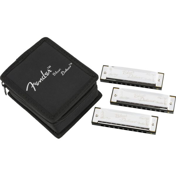 BLUES DELUXE HARMONICA 3 PACK