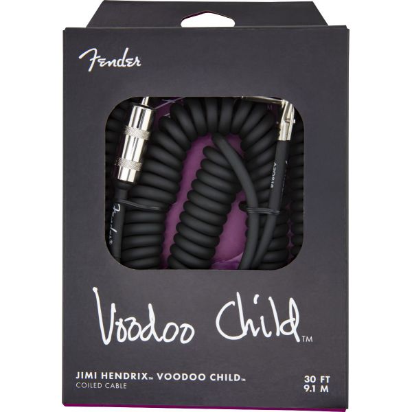 JIMI HENDRIX VOODOO CHILD CABLE BLACK 30FT