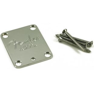 NECK PLATE GUITAR FENDER CHROME