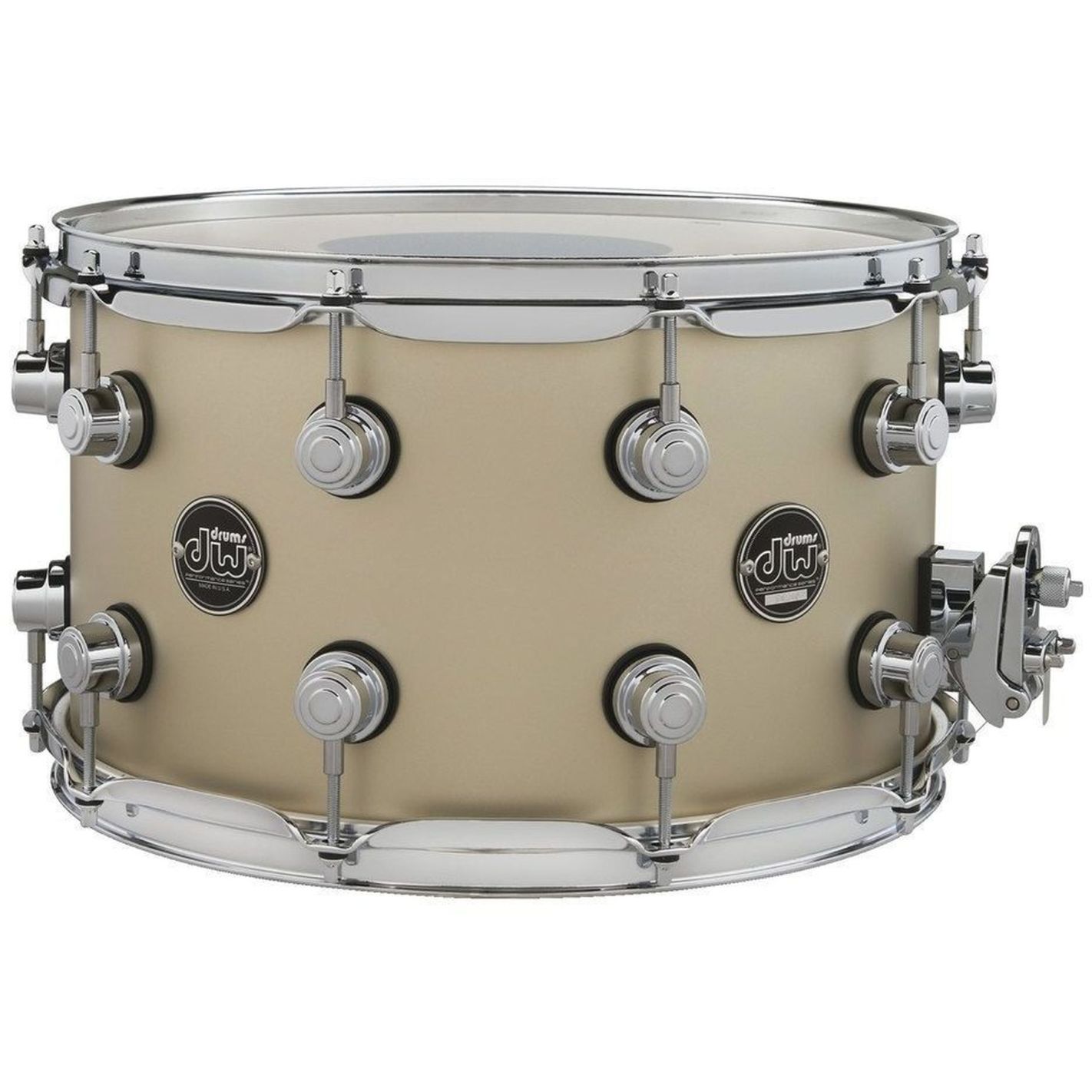 PERFORMANCE LACQUER SNARE DRUM 14X8 GOLD MIST