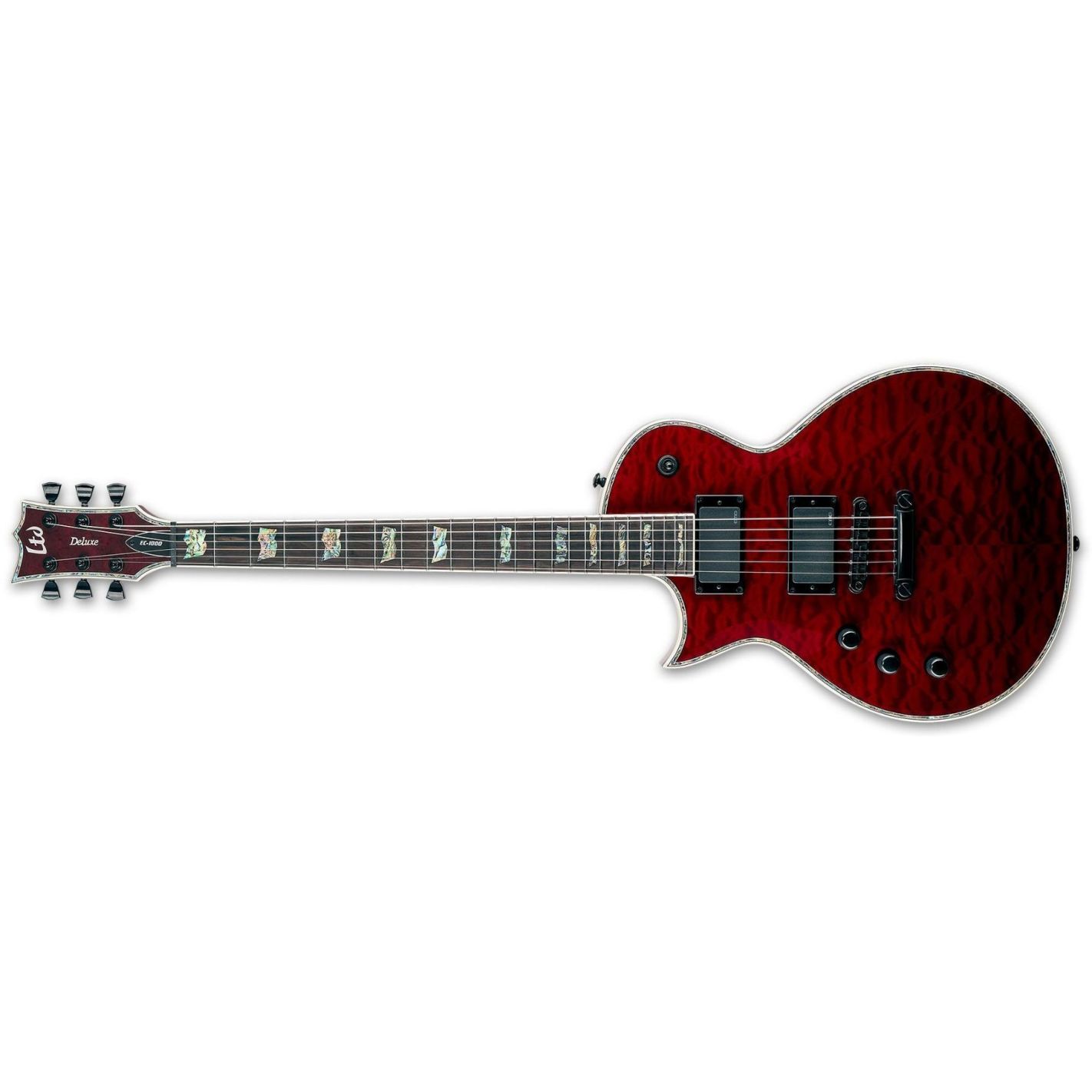 EC-1000 LH SEE THRU BLACK CHERRY ZURDO