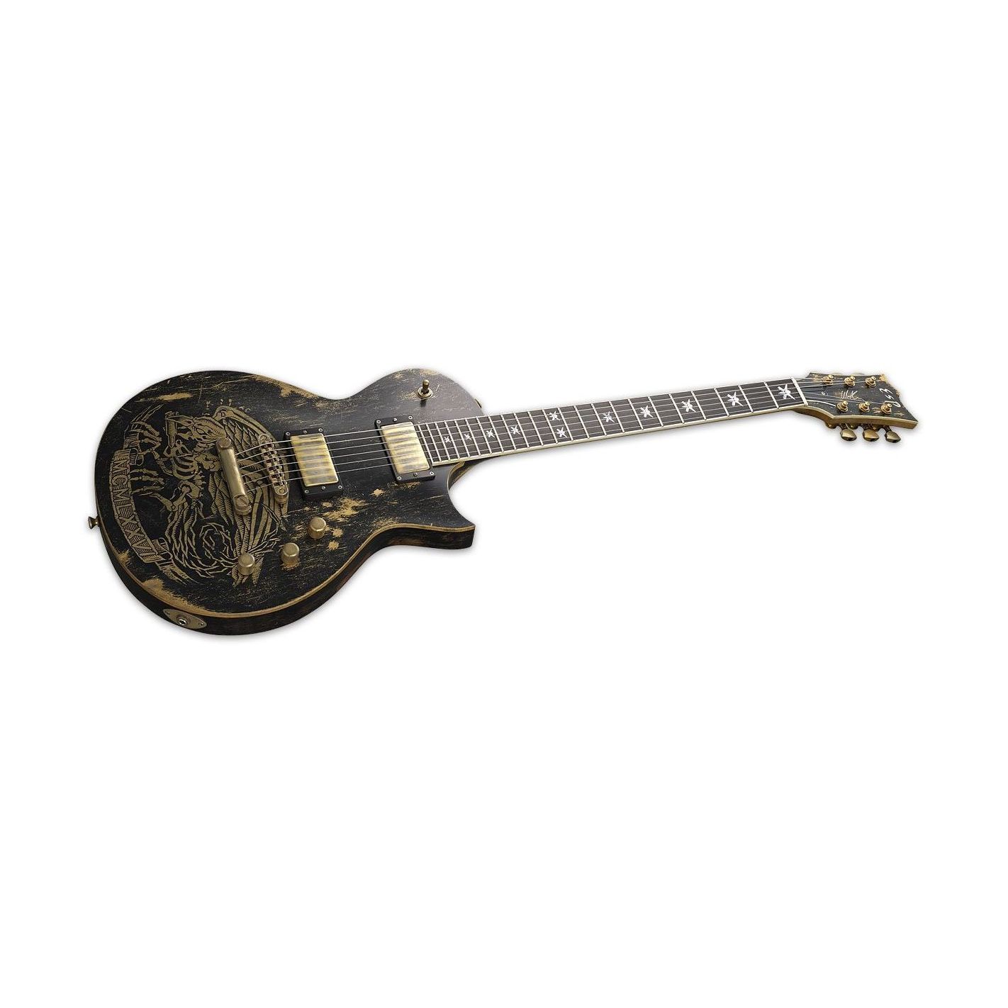 WILL ADLER WARBIRD DISTRESSED BLACK GRAPHIC