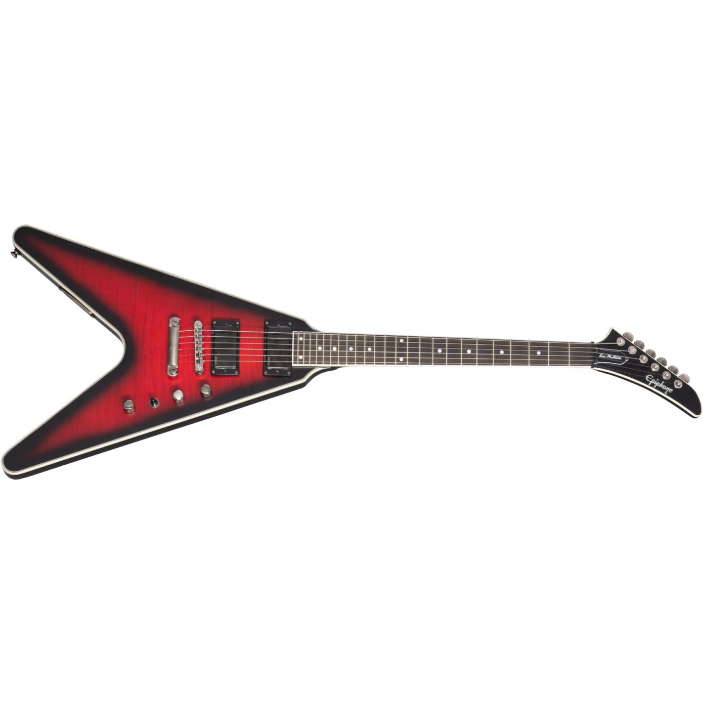 DAVE MUSTAINE FLYING V PROPHECY AGED DARK RED...