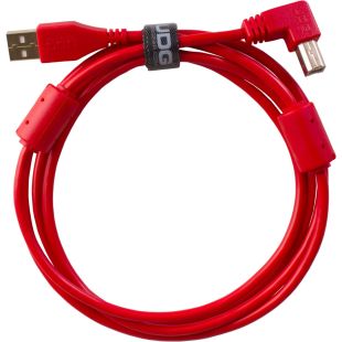 U95004RD ULTIMATE AUDIO CABLE USB 2.0 A-B RED ANGLED 1M