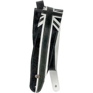 50PRL04 PREMIUM LEATHER UNION JACK BK AND WH