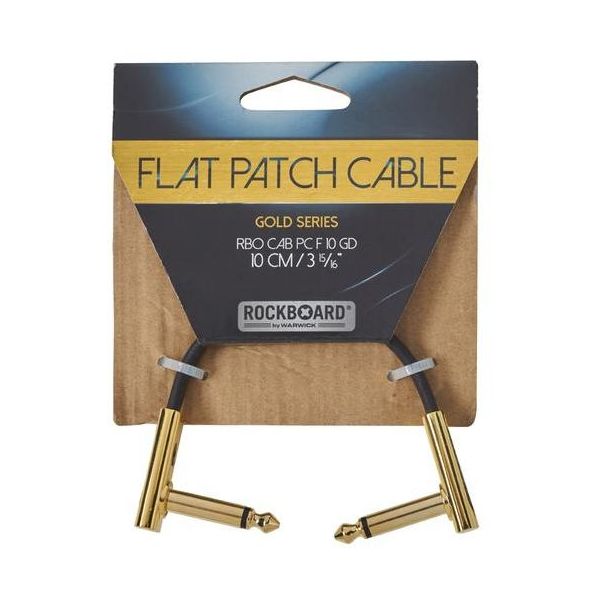 FLAT PATCH CABLE GOLD 10 CM