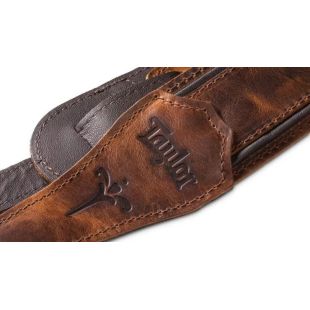 STRAP EMBROIDERED SUEDE WEATHERED BROWN 2.5
