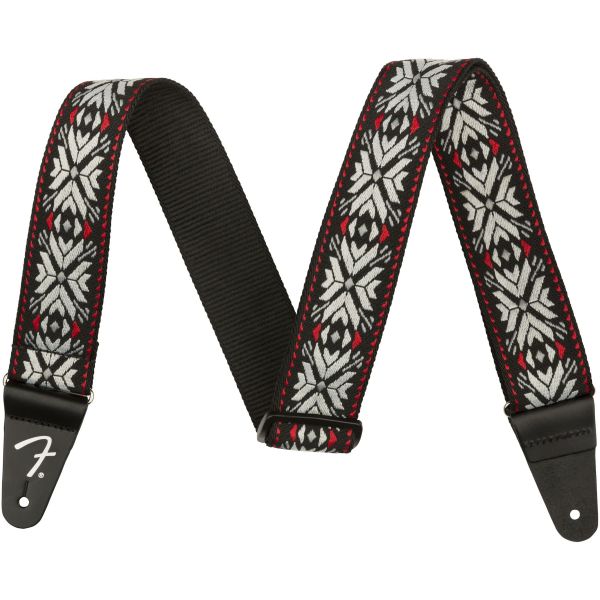 PASADENA WOVEN STRAP RED SNOWFLAKE