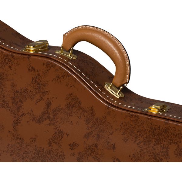 LIFTON HISTORIC 5-LATCH BROWN-PINK HARDSHELL...