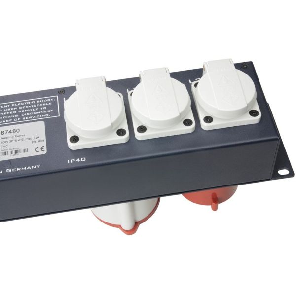 87480 BASE RACK 2U 9 SCHUKO