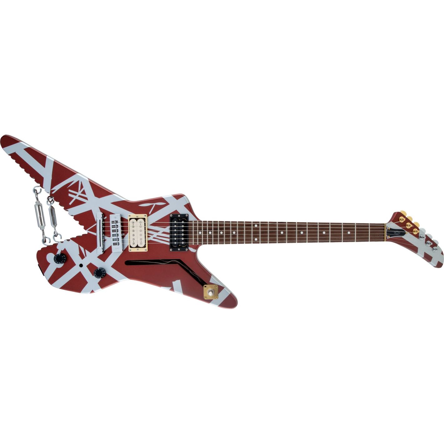 EVH SHARK BURGUNDY SILVER STRIPES WGIG BAG