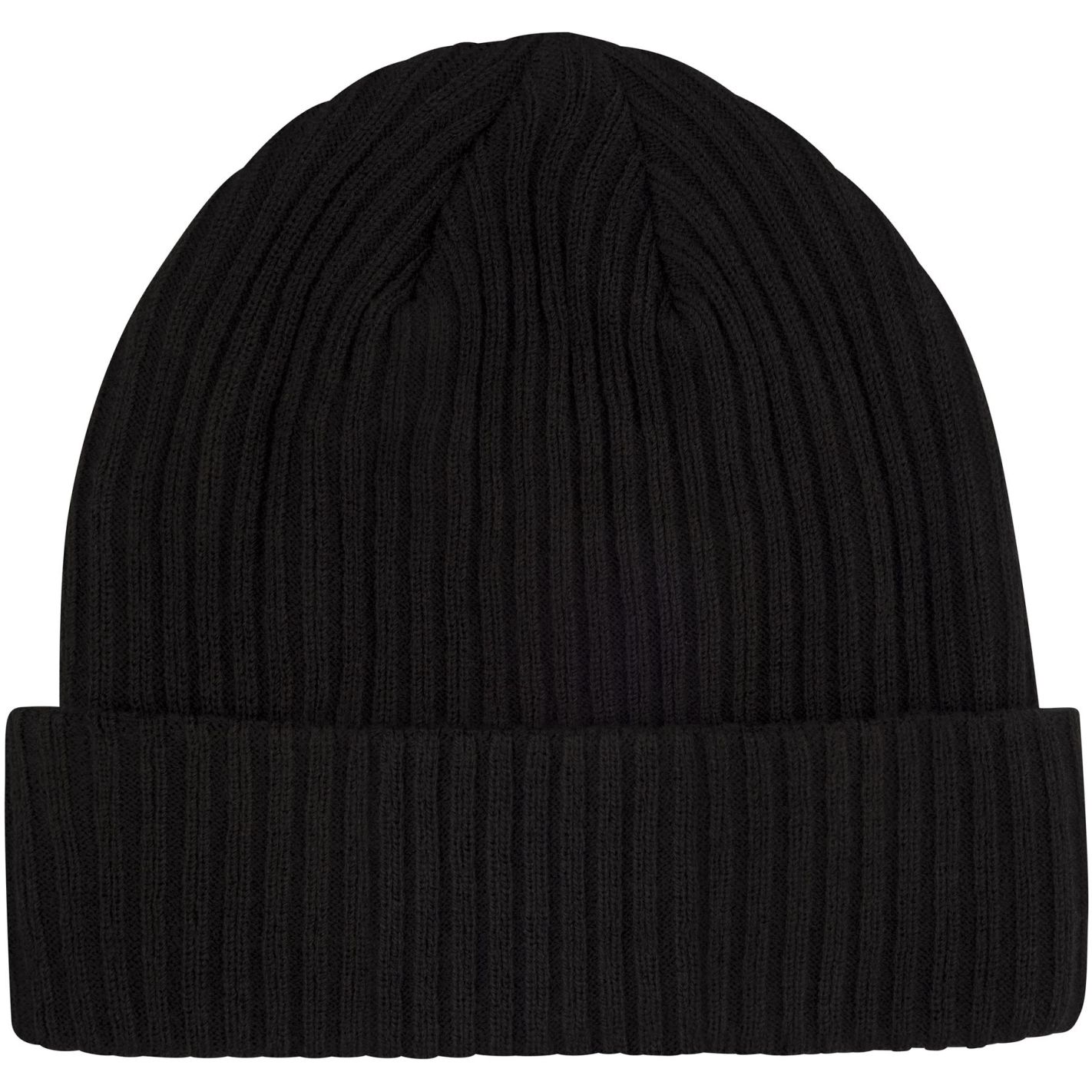 PICK PATCH RIBBED BEANIE BLACK