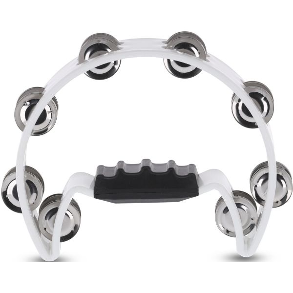 PANDERETA REDONDA MEDIA LUNA BLANCO